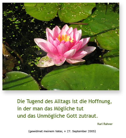 Die Tugend des Alltags ...