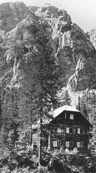 Die Compton-Hütte in der Reißkofel-Gruppe (1929)